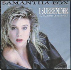 Discos de vinilo: SAMANTHA FOX,I SURRENDER DEL 87. Lote 380783874