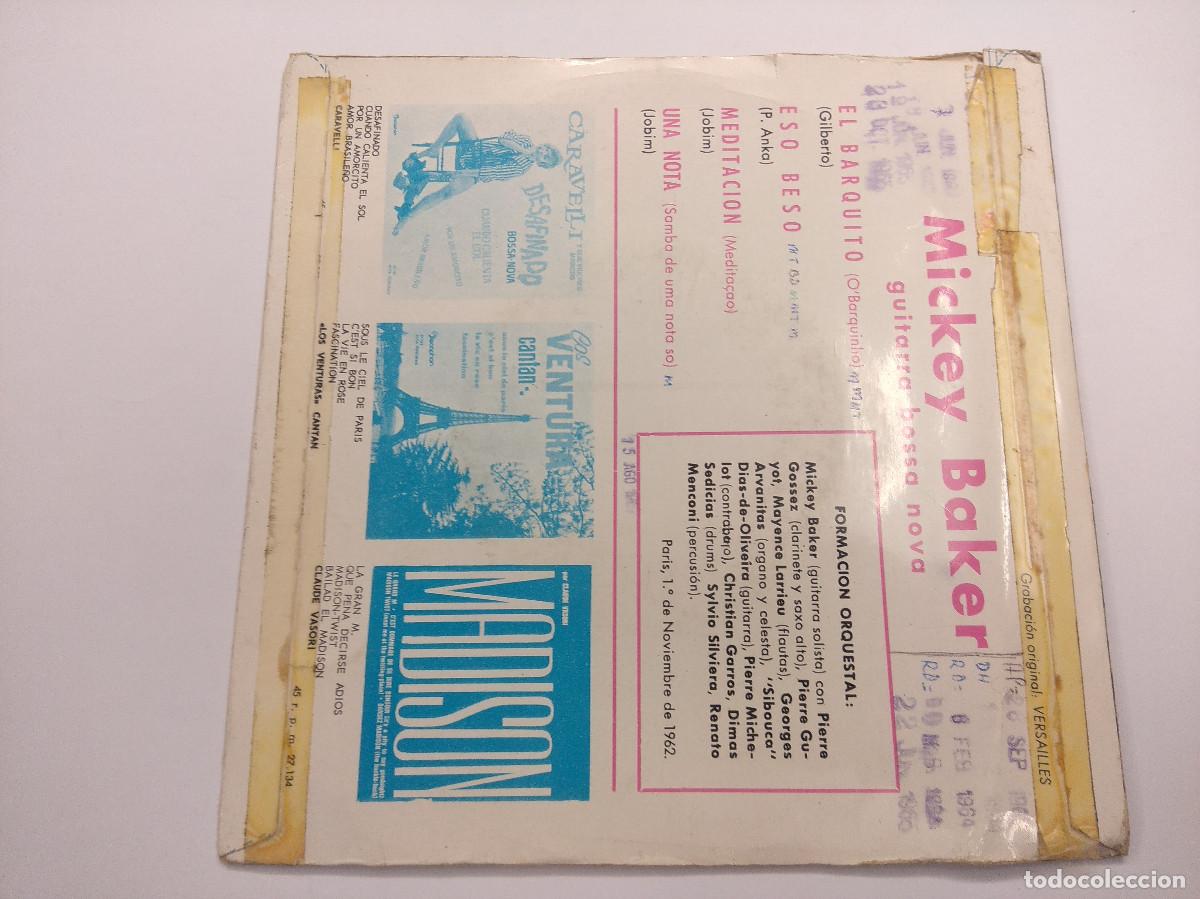 Discos de vinilo: MICKEY BAKER/EL BARQUITO/SINGLE. - Foto 3