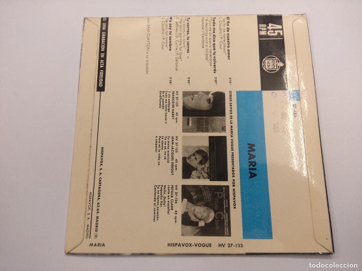 Discos de vinilo: MARIA/EL FIN DE NUESTRO AMOR/SINGLE. - Foto 3