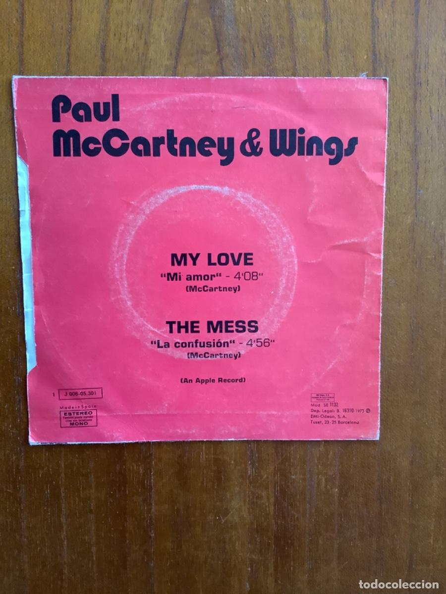 Discos de vinilo: SINGLE PAUL McCARTNEY-MY LOVE - Foto 2