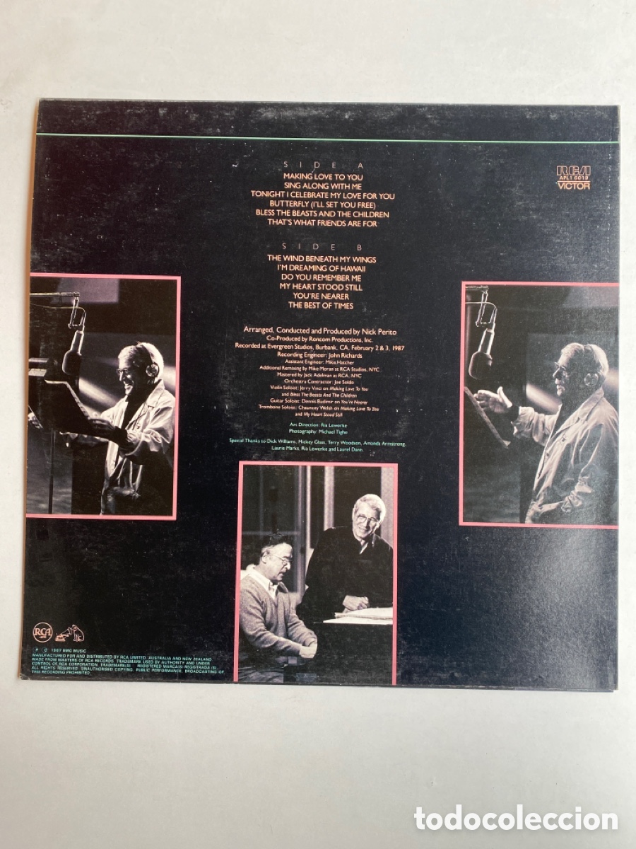 Discos de vinilo: PERRY COMO-TODAY-1987-SIN USO-EXCELENTE ESTADO - Foto 2