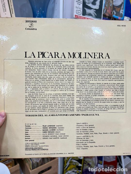 Discos de vinilo: LP LA PICARA MOLINERA - Foto 2