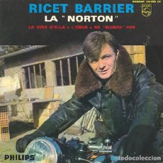 Discos de vinilo: RICET BARRIER-LA NORTON; LA VOIX D'ELLA; L'OBUS; NE BLUESE PAS-PHILIPS 433.839 (ED. FRANCESA)- 1965. Lote 380830694