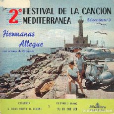 Discos de vinilo: HERMANAS ALLEGUE - ORACIÓN; DIÁVOLO; TU DI CHE SEI + 1 - ALHAMBRA 71401 - 1960. Lote 380832544