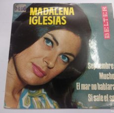 Discos de vinilo: MADALENA IGLESIAS/SEPTIEMBRE/SINGLE.. Lote 380835854