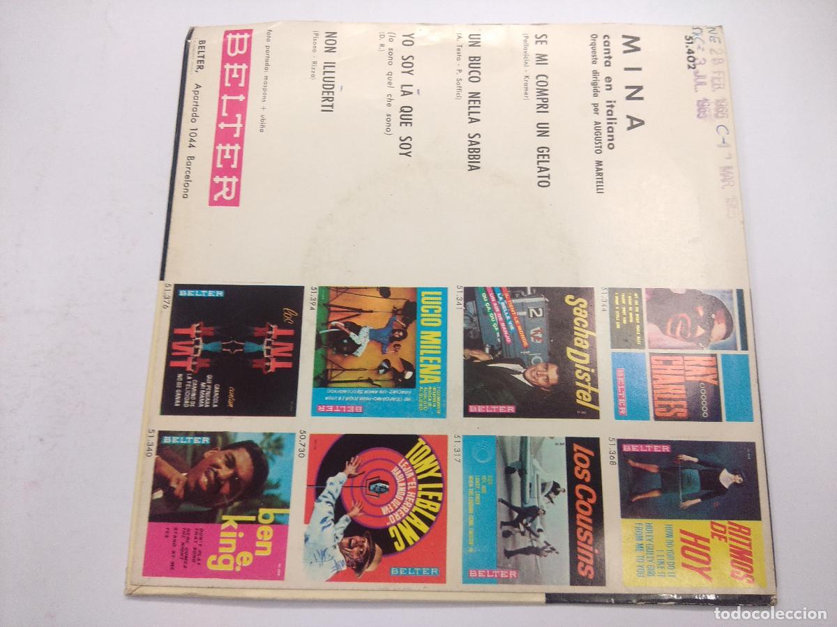 Discos de vinilo: MINA/SE MI COMPRI UN GELATO/SINGLE. - Foto 3