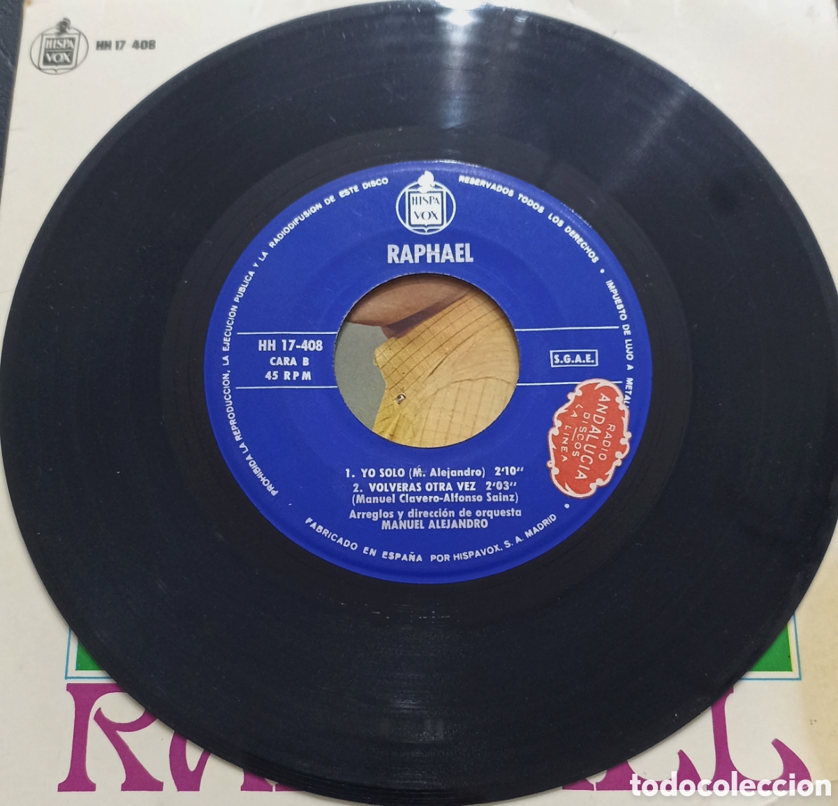 Discos de vinilo: EP RAPHAEL - AL PONERSE EL SOL - HISPAVOX 1967 - Foto 4