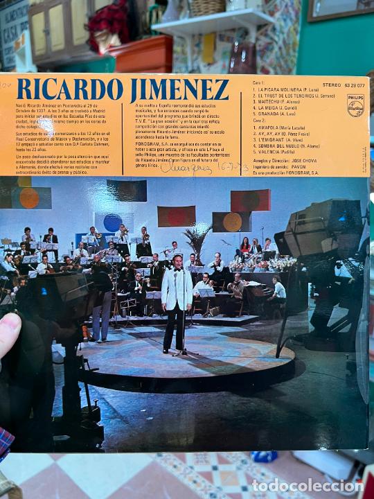 Discos de vinilo: LP RICARDO JIMENEZ - Foto 2