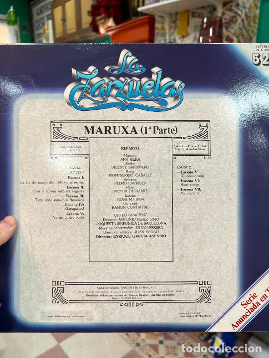Discos de vinilo: LP LA ZARZUELA - MARUXA - Foto 2