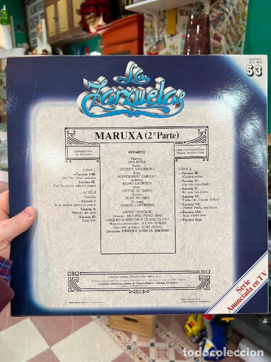 Discos de vinilo: LP LA ZARZUELA - MARUXA - Foto 2