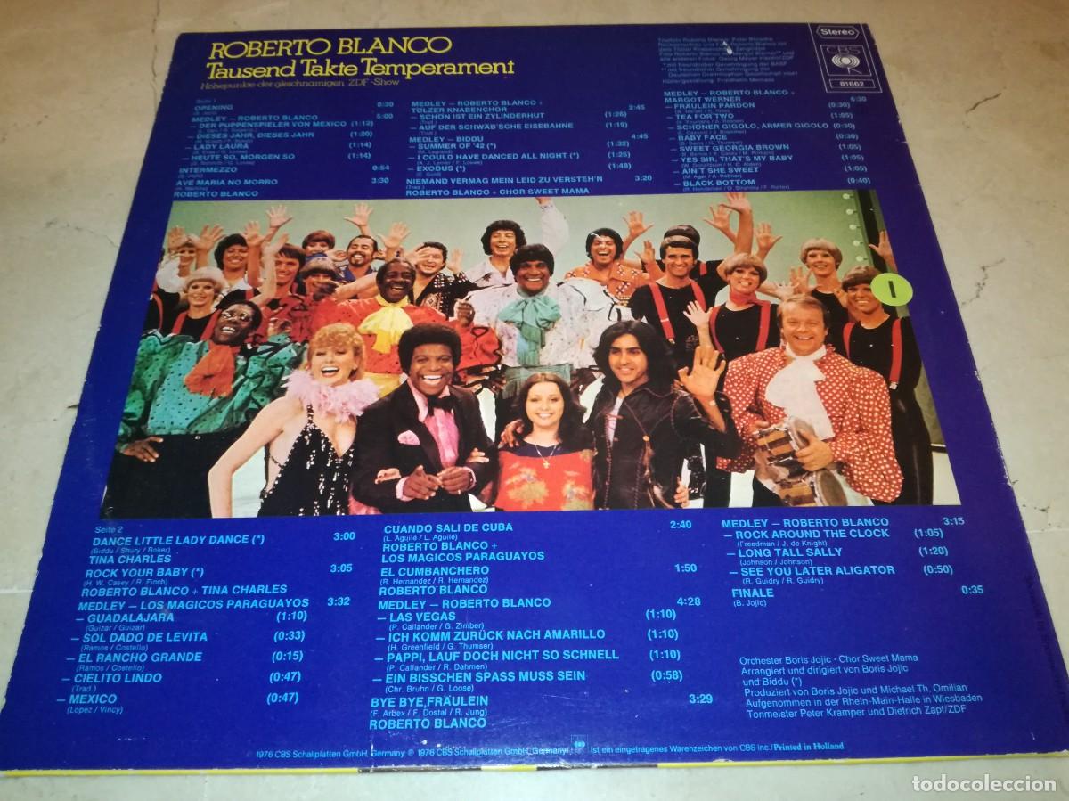 Discos de vinilo: ROBERTO BLANCO-TAUSEND TAKTE TEMPERAMENT- - Foto 2