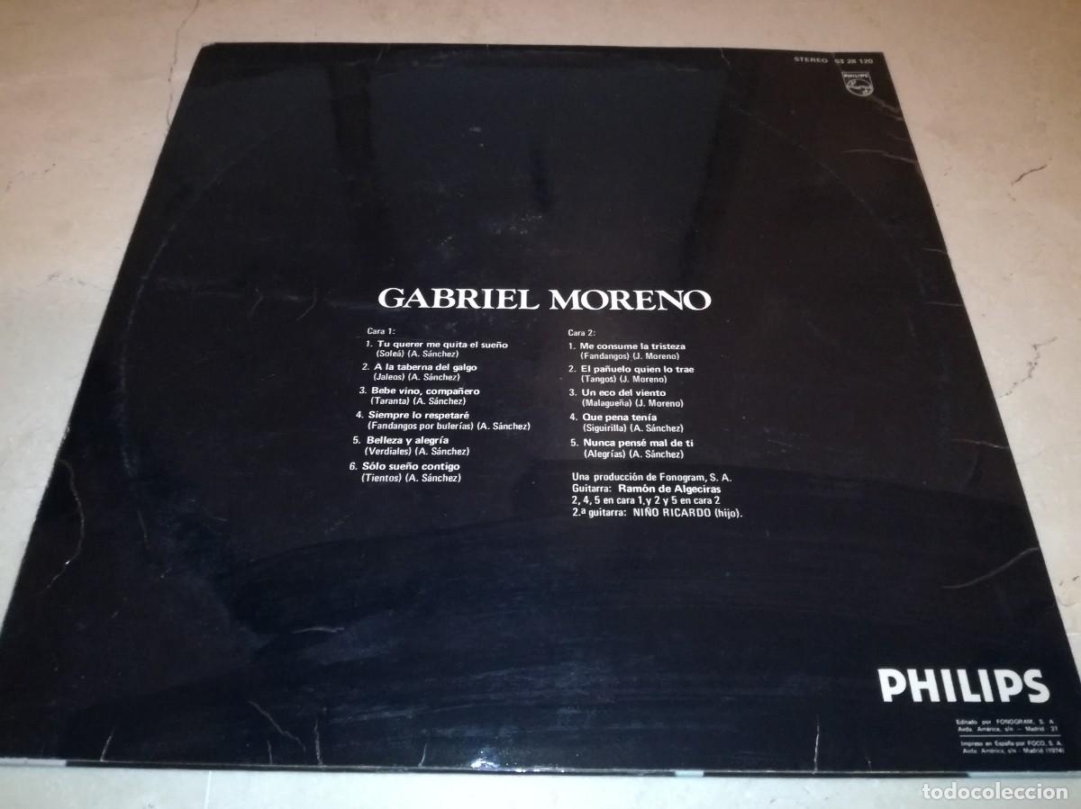 Discos de vinilo: GABRIEL MORENO-ORIGINAL A&Ntilde;O 1973-RARO - Foto 2