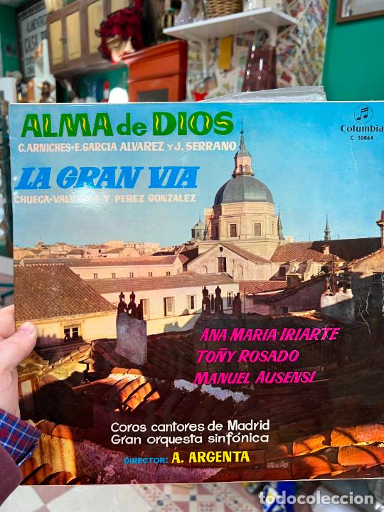 Discos de vinilo: LP ALMA DE DIOS - LA GRAN VIA - Foto 1