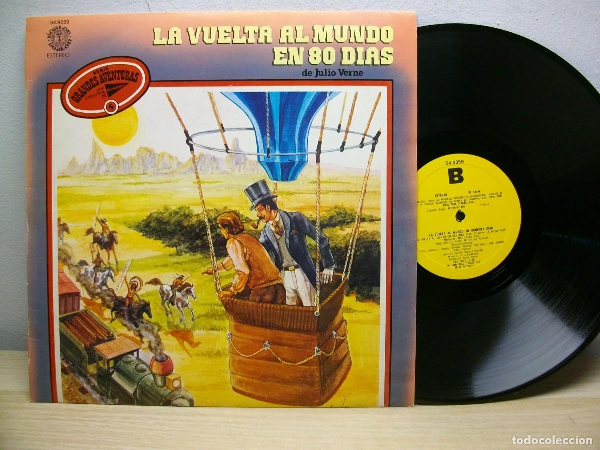 Discos de vinilo: La Vuelta Al Mundo En 80 Dias de Julio Verne -Mar&iacute;a Luisa Seco LP