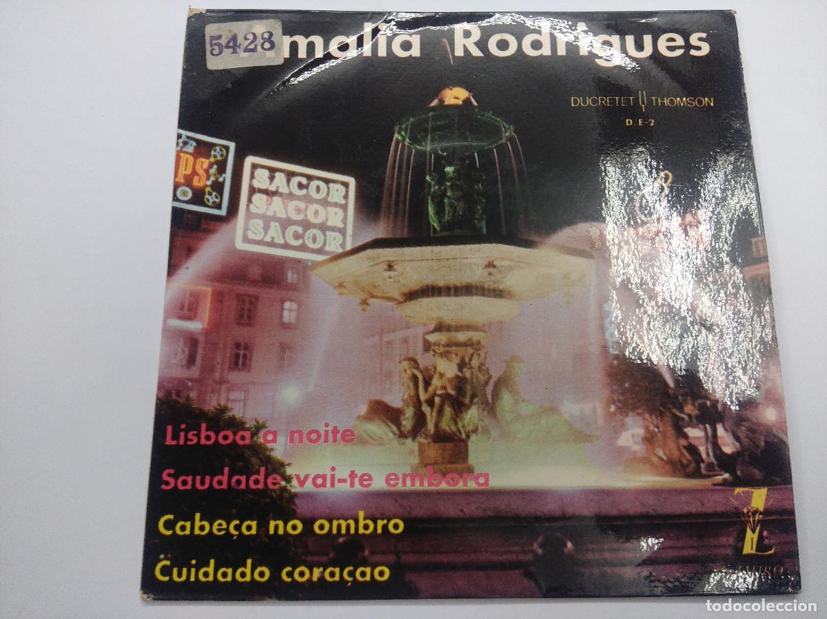 Discos de vinilo: AMALIA RODRIGUES/LISBOA A NOITE/SINGLE. - Foto 1