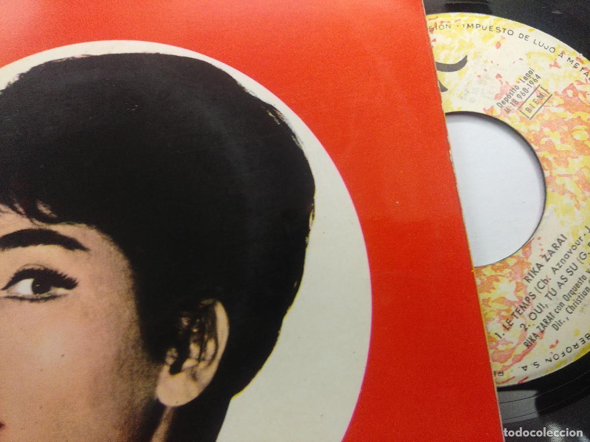 Discos de vinilo: RIKA ZARAI/LE TEMPS/SINGLE. - Foto 2
