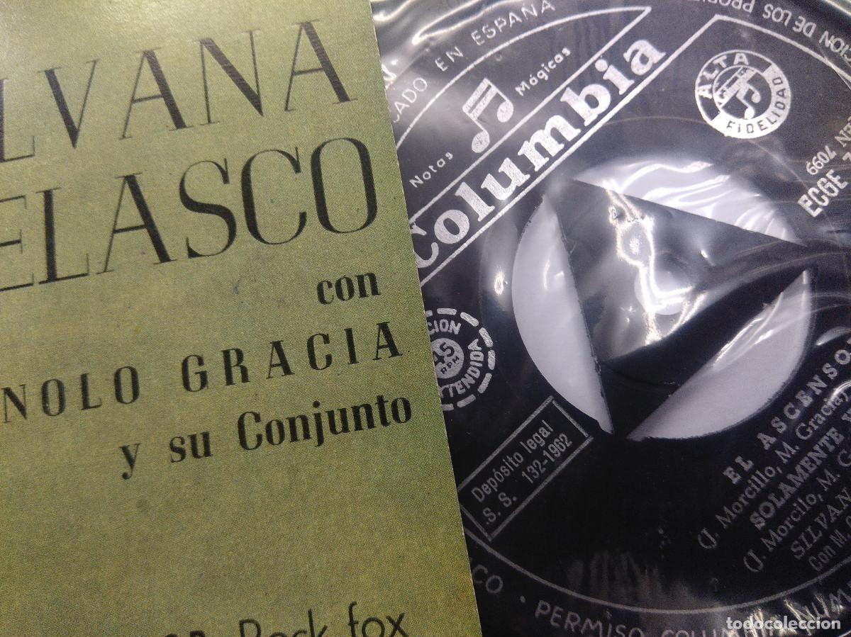 Discos de vinilo: SILVANA VELASCO CON MANOLO GARCIA/EL ASCENSOR/SINGLE. - Foto 2