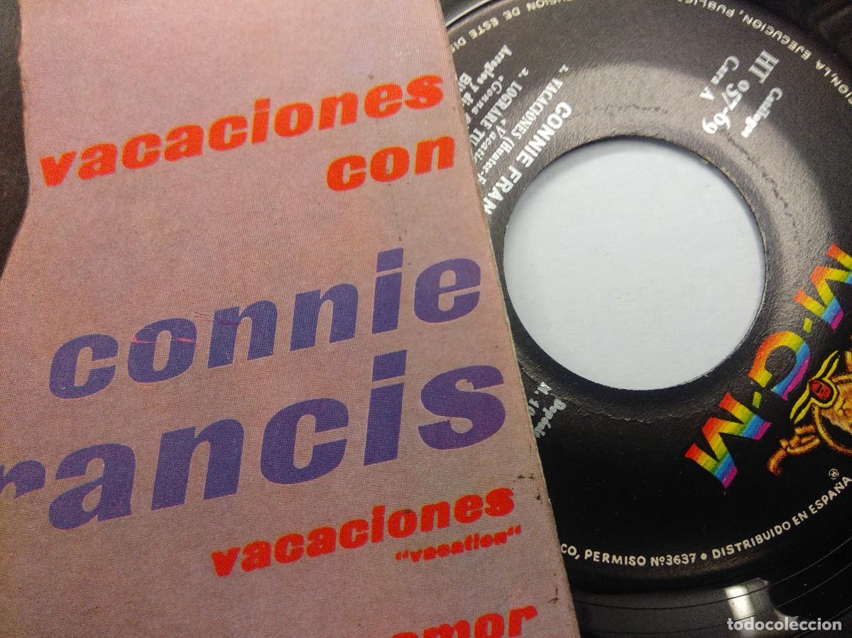 Discos de vinilo: CONNIE FRANCIS/VACACIONES/SINGLE. - Foto 2
