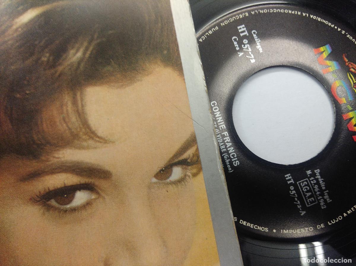 Discos de vinilo: CONNIE FRANCIS/JAMAS TE OLVIDARE/SINGLE. - Foto 2