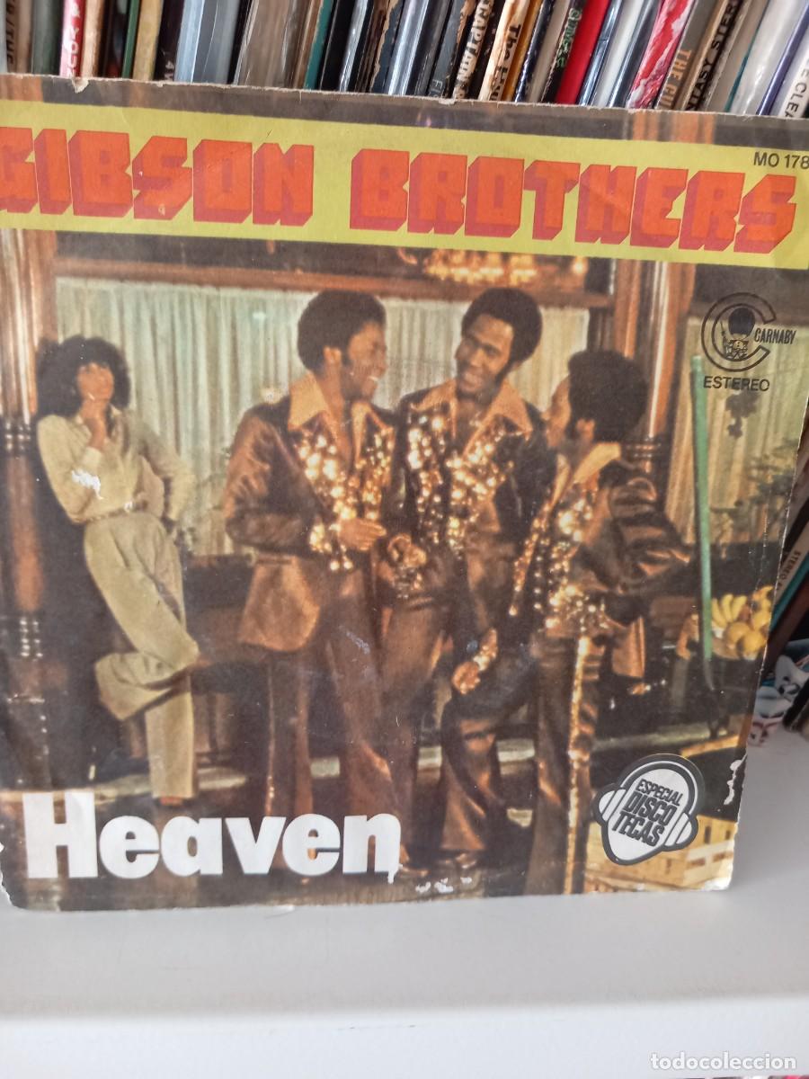 Discos de vinilo: gibson brothers - heaven - simple - Foto 1