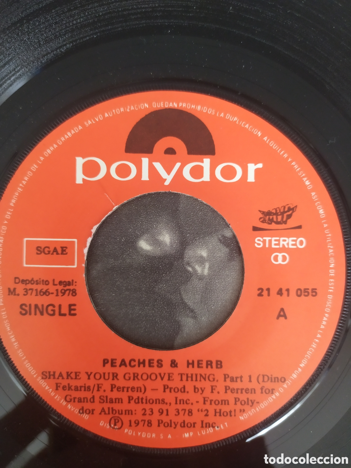Discos de vinilo: Single Peaches & Herb. Shake your grovee thing parte 1 y 2 - Foto 3