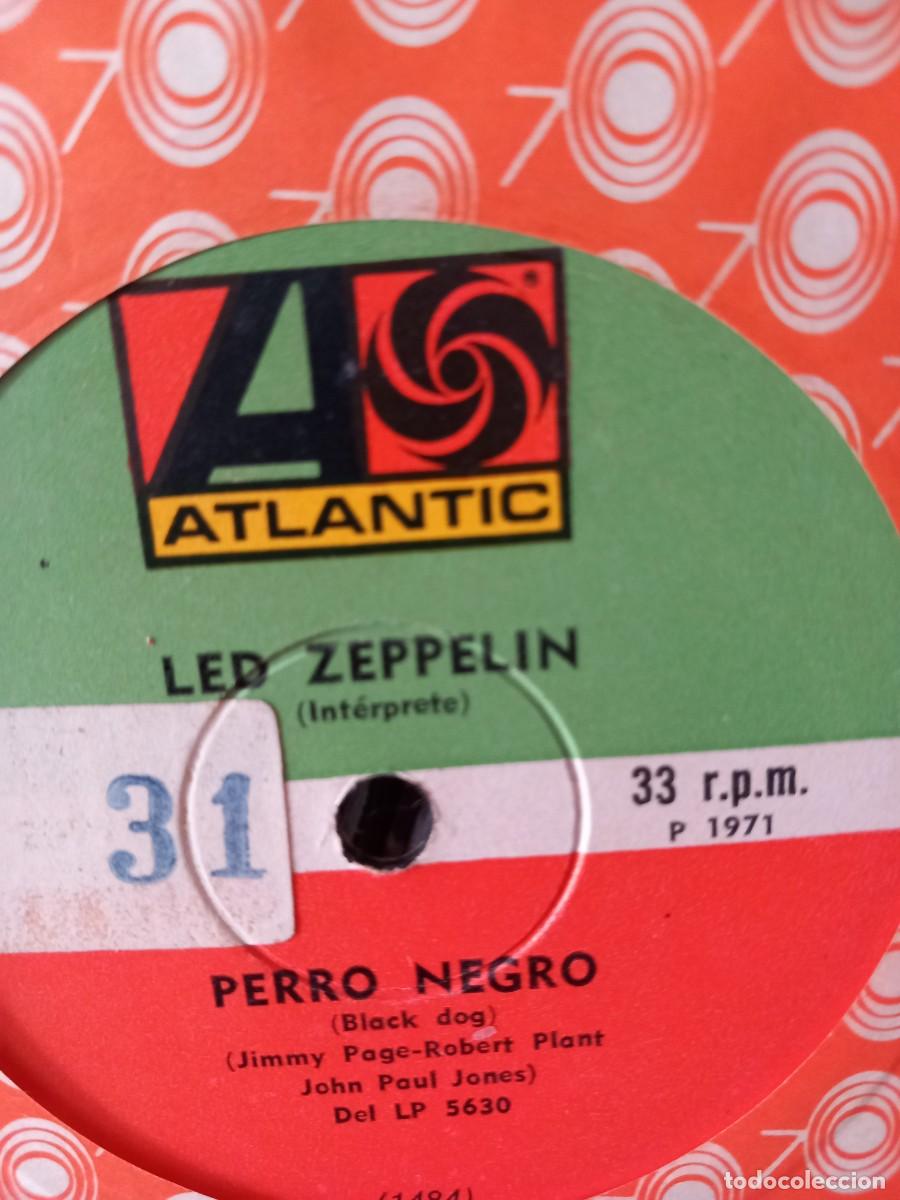 Discos de vinilo: Led Zeppelin &lrm;&ndash; Perro Negro - simple arg. - Foto 2