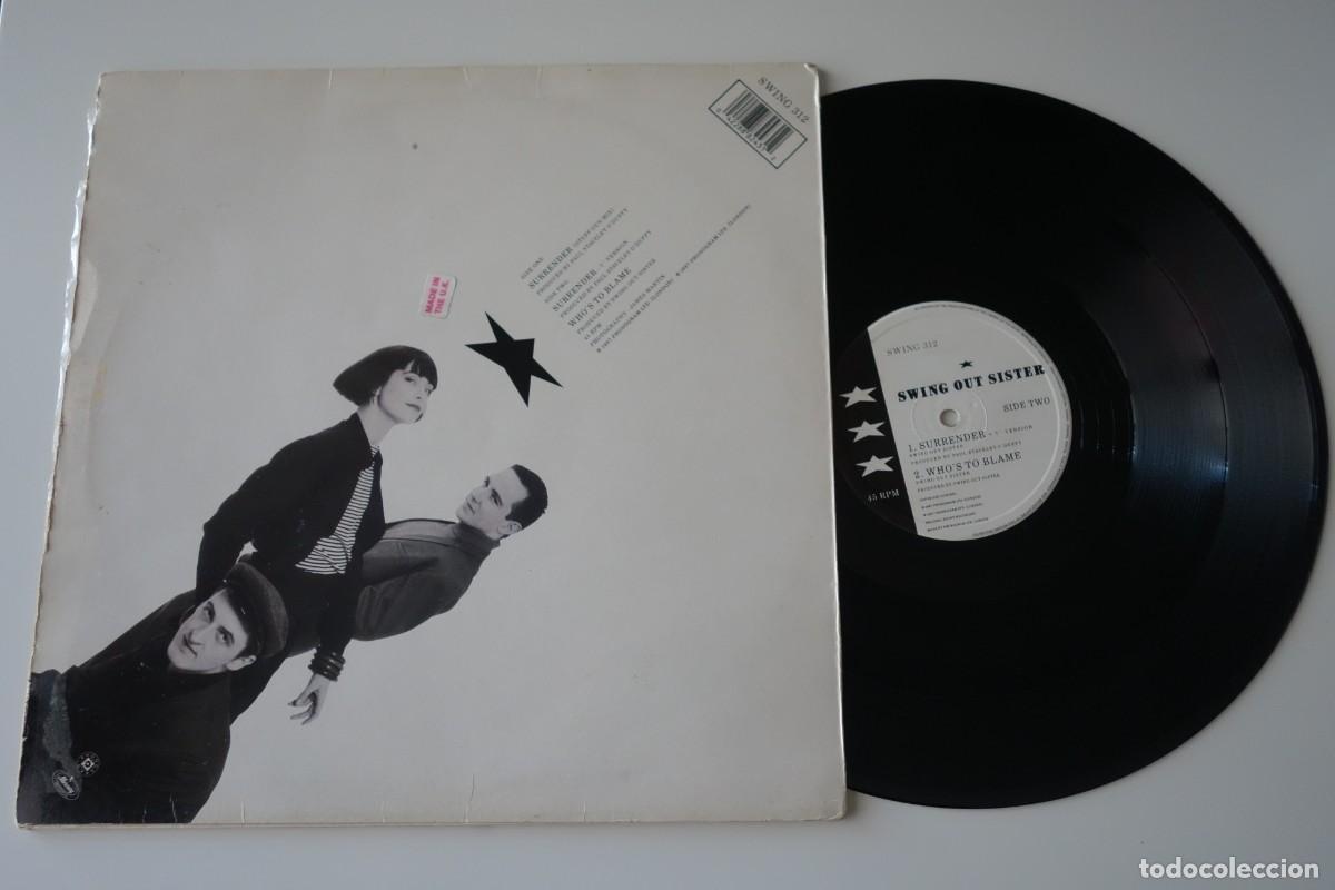 Discos de vinilo: SWING OUT SISTER: Surrender. 12&rdquo; Vinilo Original UK - Foto 2