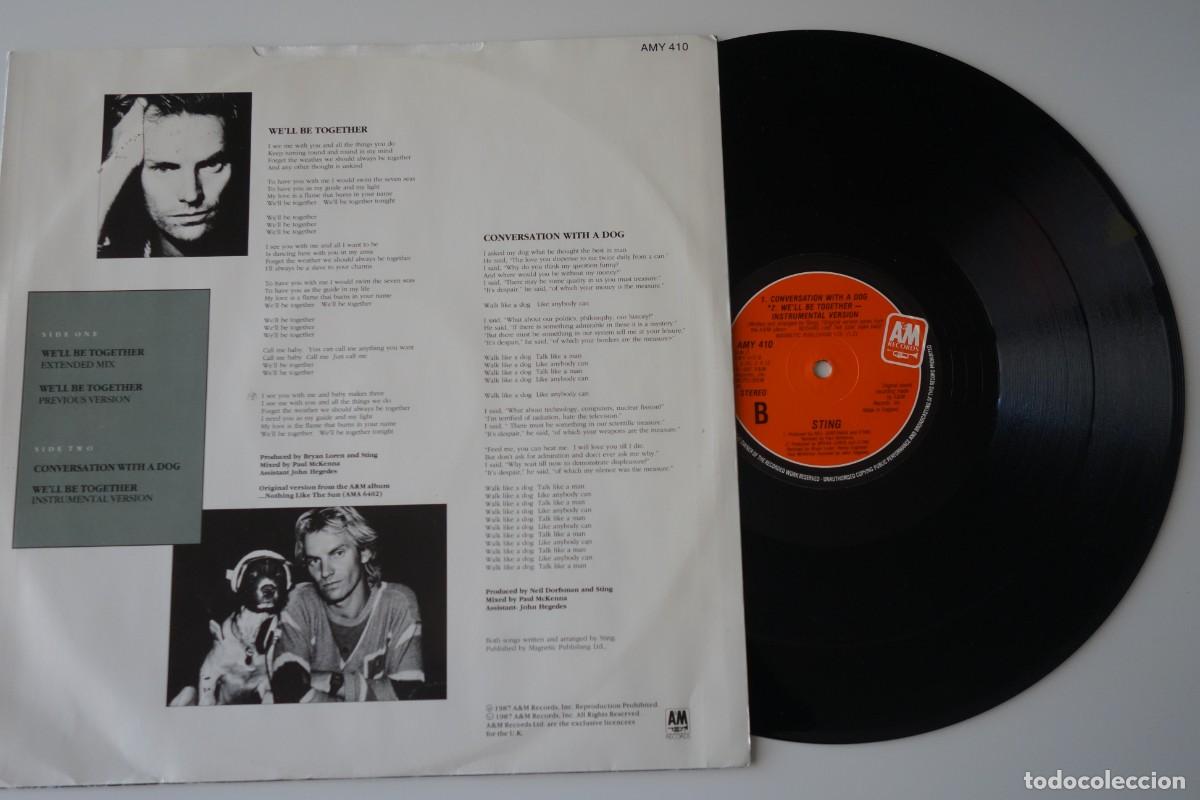 Discos de vinilo: STING: Well Be Together. 12&rdquo; Vinilo Original UK - Foto 2