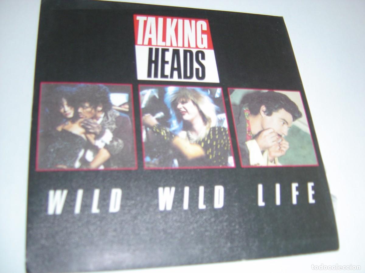 Discos de vinilo: single promo talking heads. wild wild life. people like us. emi 1986 spain (seminuevo)