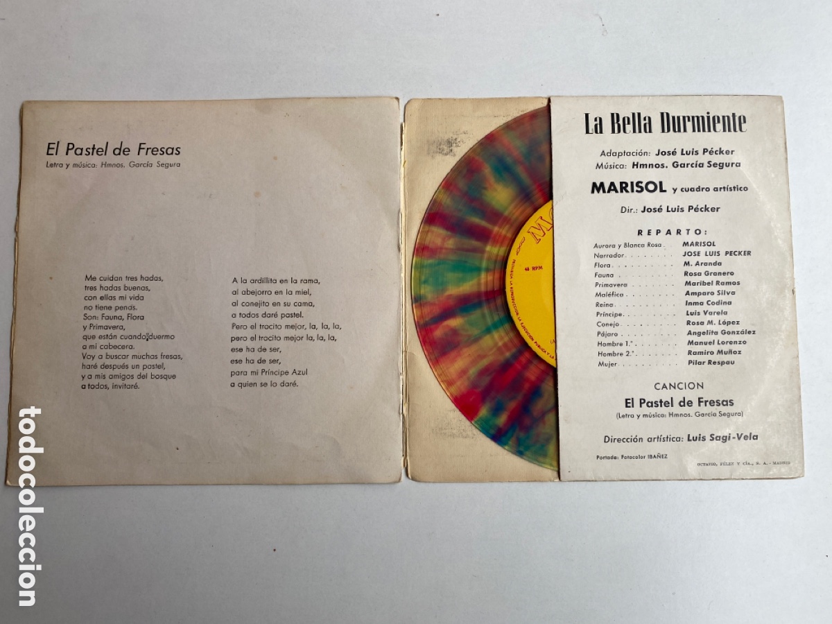 Discos de vinilo: MARISOL-LA BELLA DURMIENTE DEL BOSQUE-1962 - Foto 4