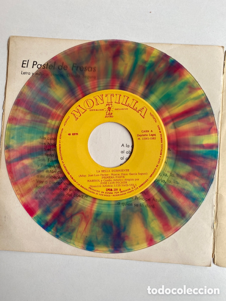 Discos de vinilo: MARISOL-LA BELLA DURMIENTE DEL BOSQUE-1962 - Foto 6