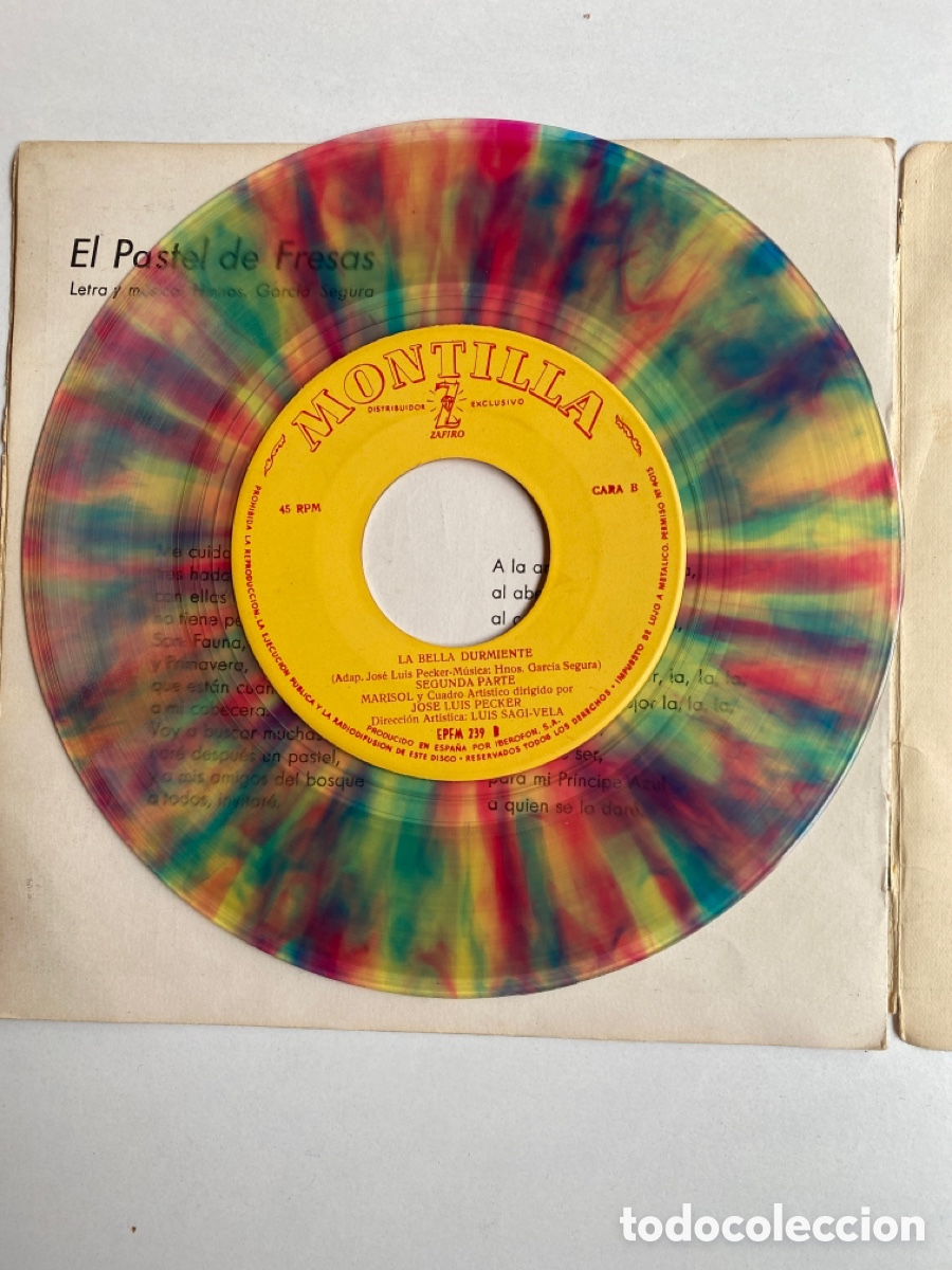 Discos de vinilo: MARISOL-LA BELLA DURMIENTE DEL BOSQUE-1962 - Foto 7