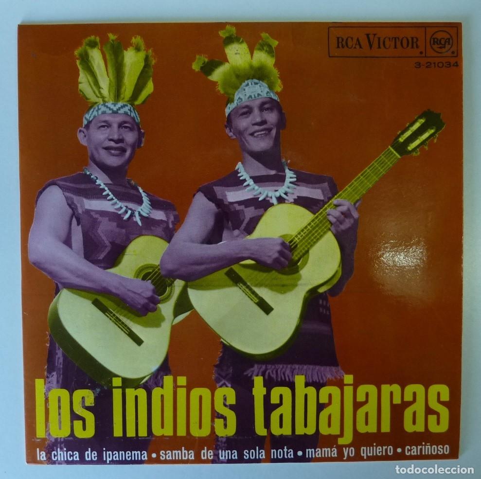 Discos de vinilo: LOS INDIOS TABAJARAS / LA CHICA DE IPANEMA+3 / 1968 / EP - Foto 1