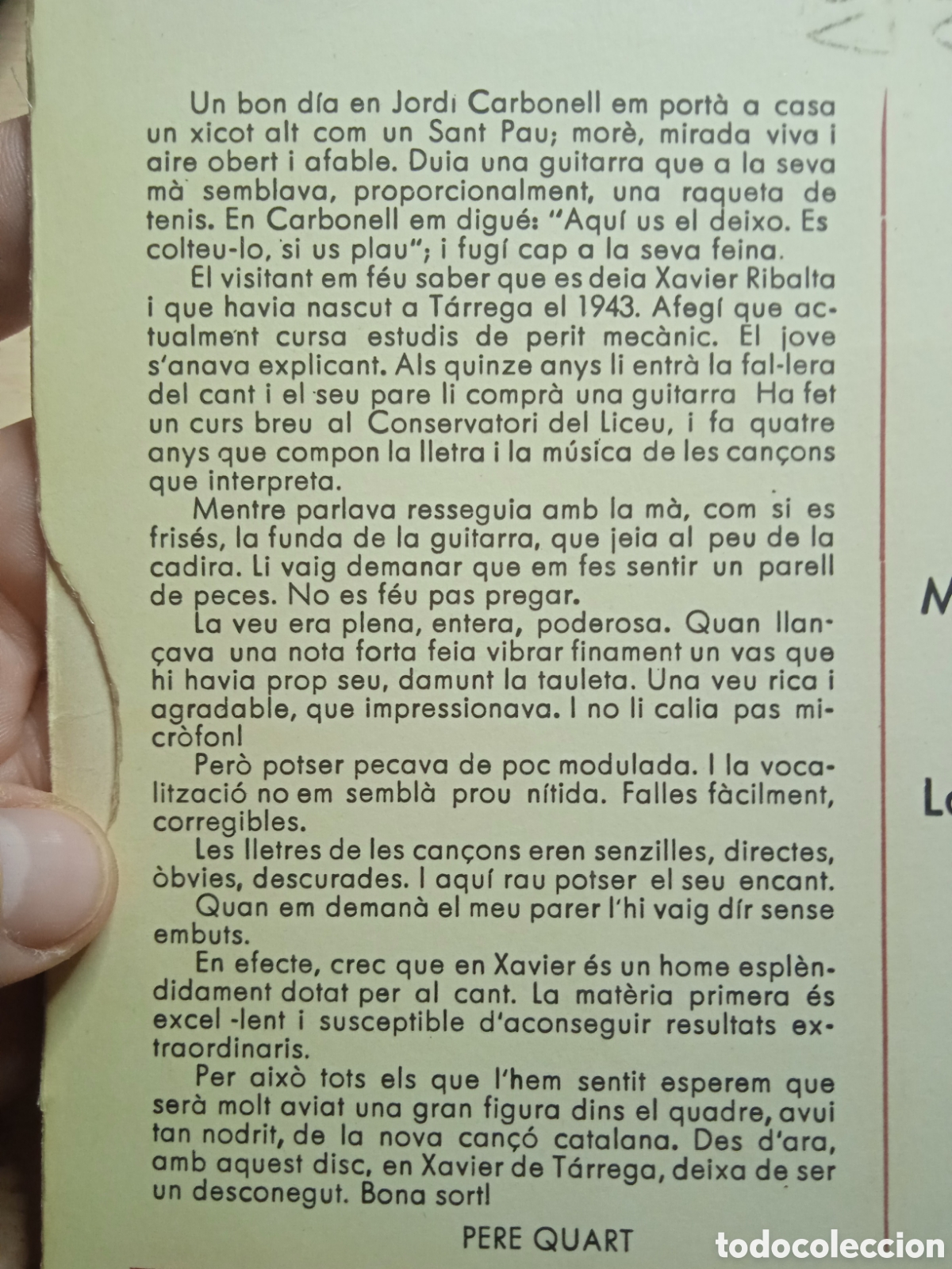 Discos de vinilo: EP 7&rdquo; Xavier 1966 Canta las sevas can&ccedil;ons. - Foto 3