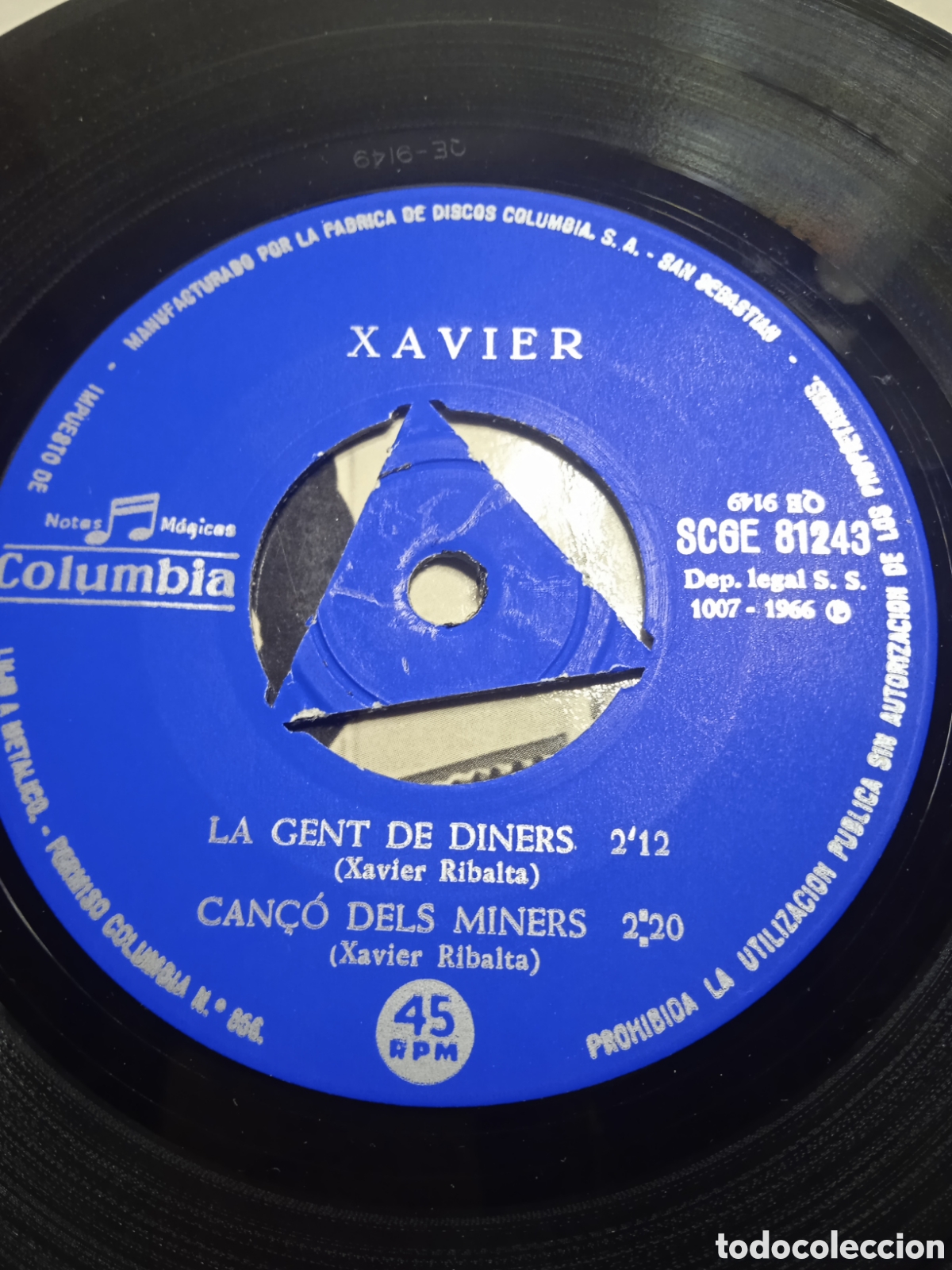 Discos de vinilo: EP 7&rdquo; Xavier 1966 Canta las sevas can&ccedil;ons. - Foto 5