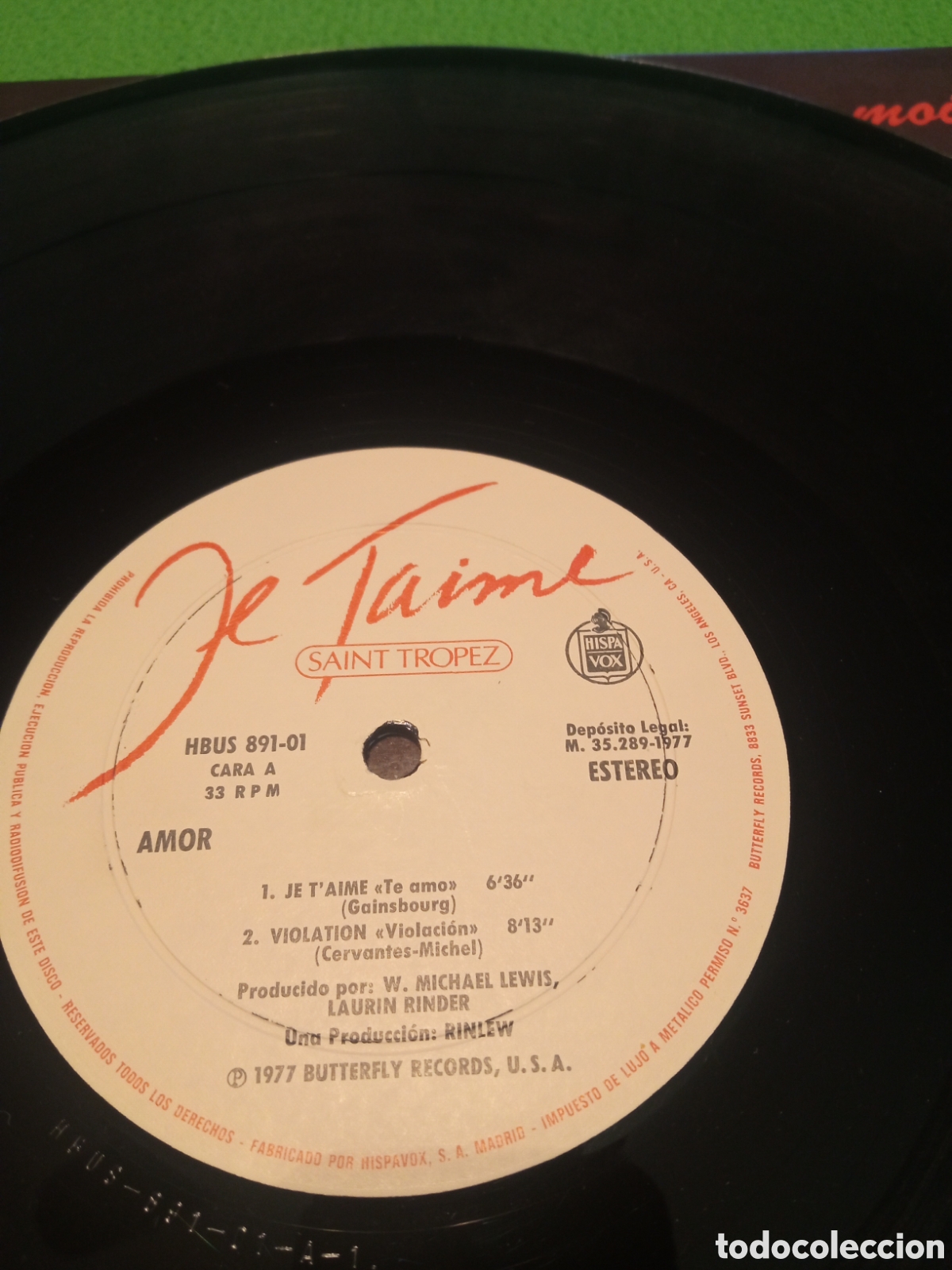 Discos de vinilo: Saint Tropez - Je taime ...moi non plus - Foto 4
