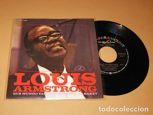 Discos de vinilo: LOUIS ARMSTRONG - WHAT A WONDERFUL WORLD (QUE MUNDO TAN MARAVILLOSO) - SINGLE - 1968