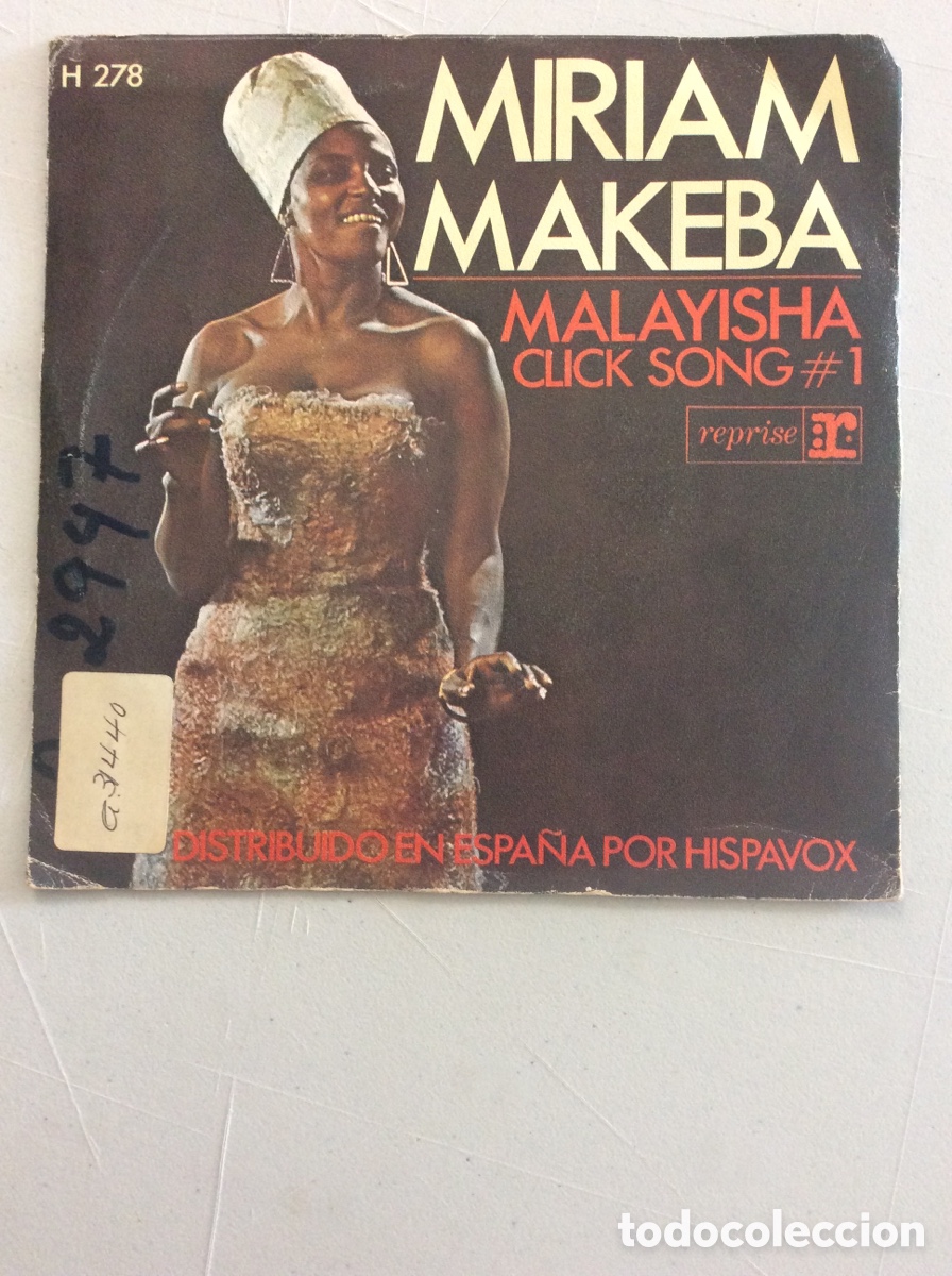Discos de vinilo: Miriam Makeba. Malayisha. Click song. - Foto 2
