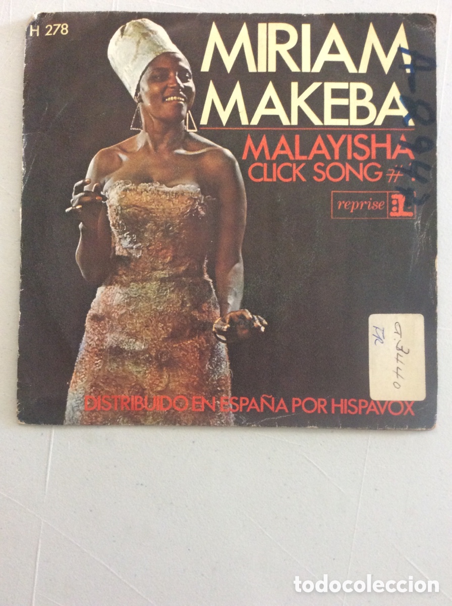 Discos de vinilo: Miriam Makeba. Malayisha. Click song. - Foto 1