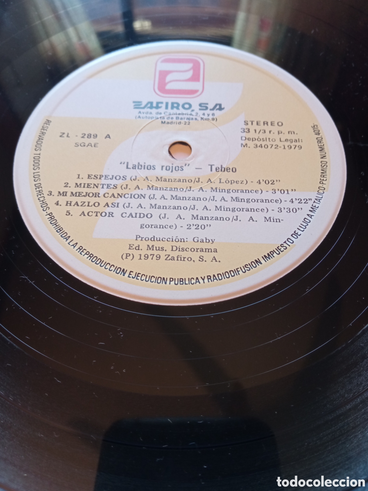 Discos de vinilo: Tebeo - Labios rojos Vinilo Lp - Foto 5
