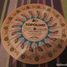Discos de vinilo: SINGLE FLEXIDISCO TOPOLINO BIBBIDI BOBBIDI BU MOVITON SYSTEM ITALIA DISNEY MICKEY MOUSE