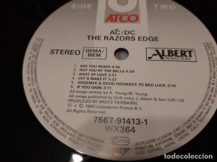 Discos de vinilo: AC/DC -THE RAZORS EDGE- (1990) LP DISCO VINILO - Foto 8