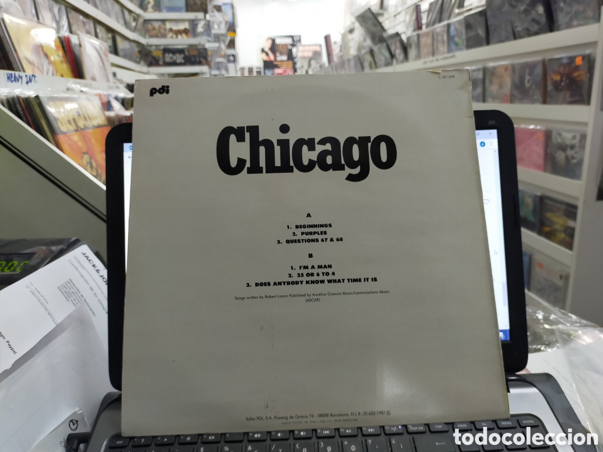 Discos de vinilo: Chicago LP Espa&ntilde;a 1987 - Foto 2