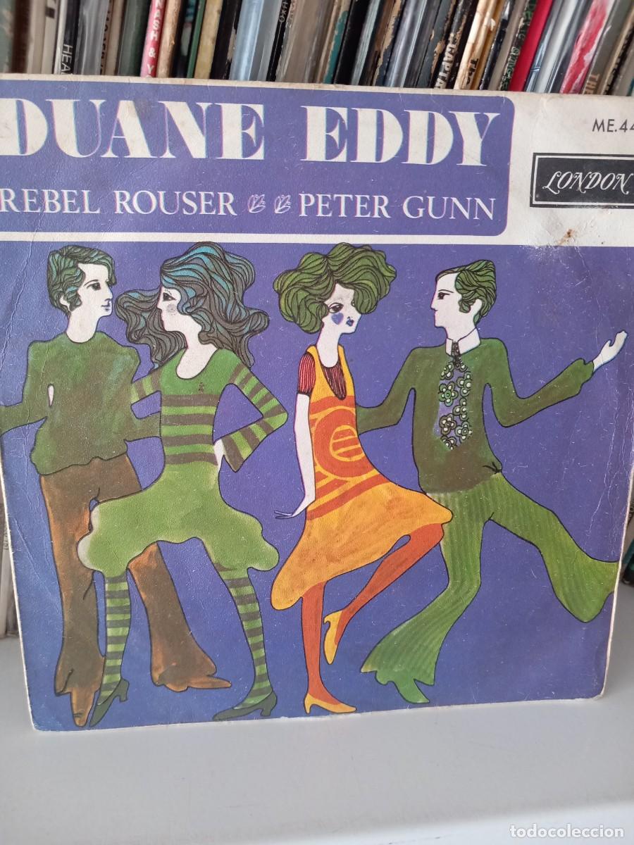 Discos de vinilo: Duane Eddy &lrm;&ndash; Rebel Rouser / Peter Gunn - SIMPLE - Foto 1