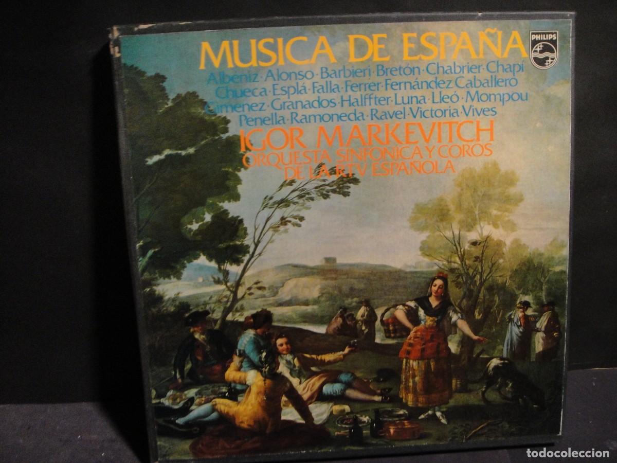 Discos de vinil: musica de espa&ntilde;a - caja de 6 discos + libreto de 20 pp - philips a&ntilde;o 1977