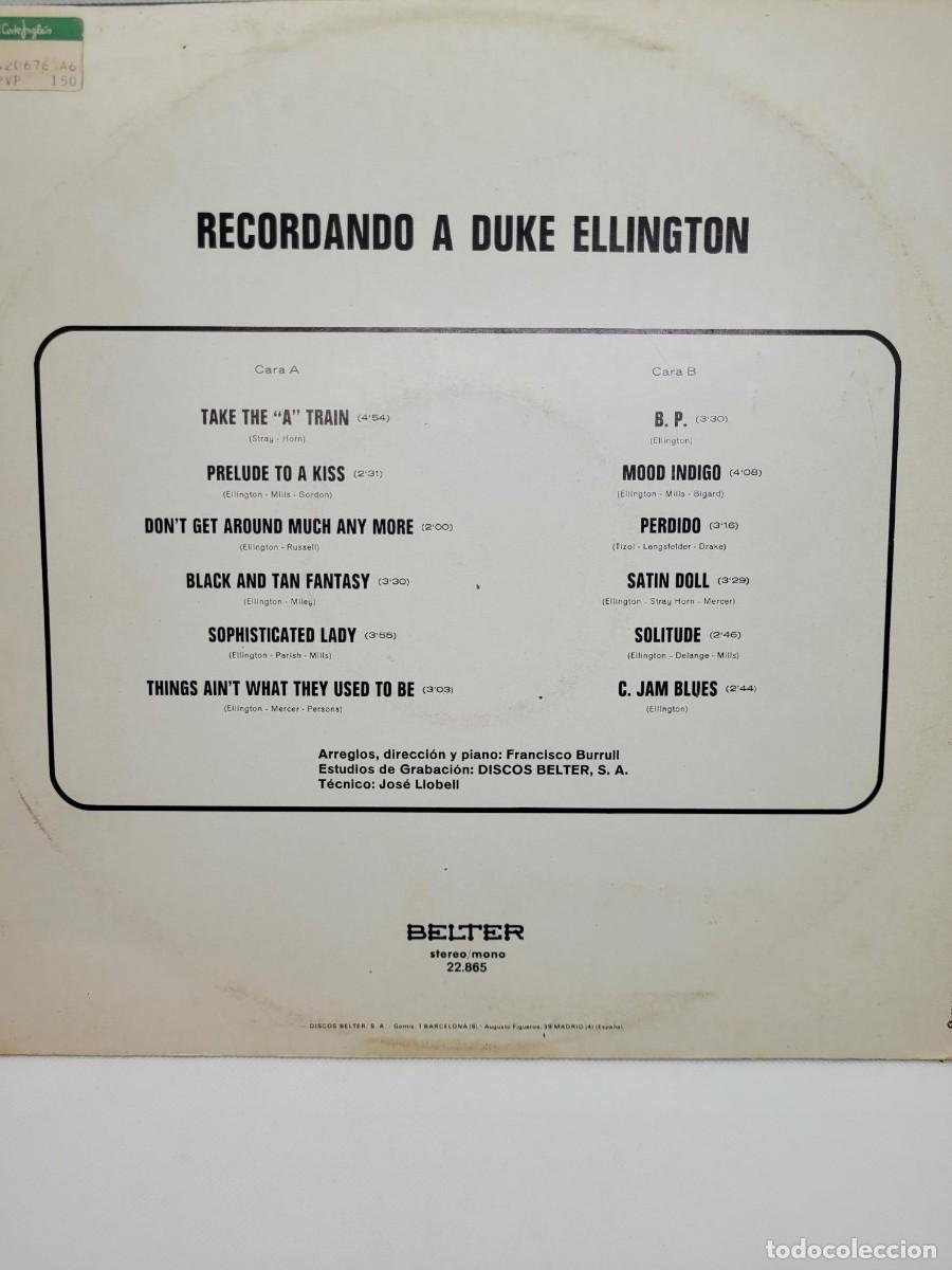 Discos de vinilo: Homenaje a Duke a cargo de Francesc (Francisco) Borrull - Foto 3