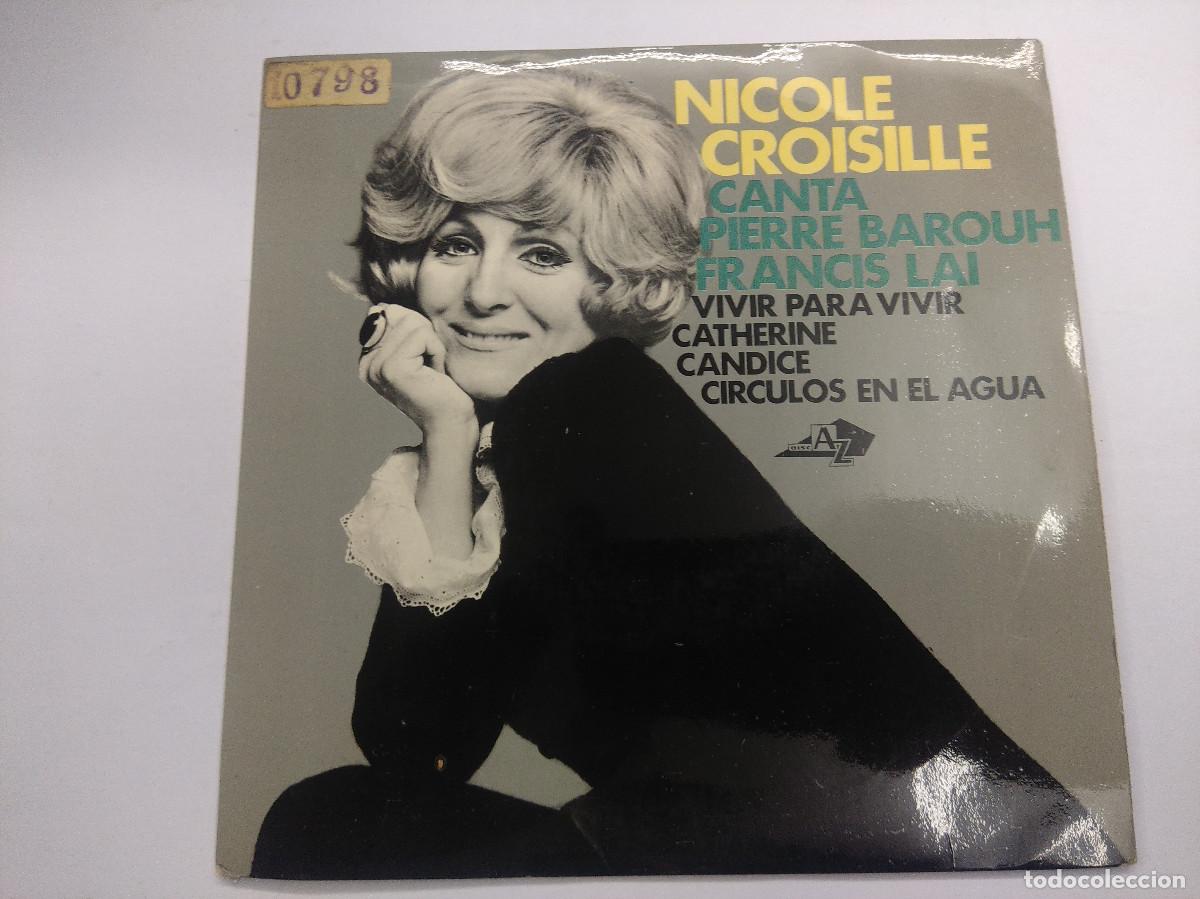 Disques de vinyle: NICOLE CROISILLE/VIVIR PARA VIVIR/SINGLE.