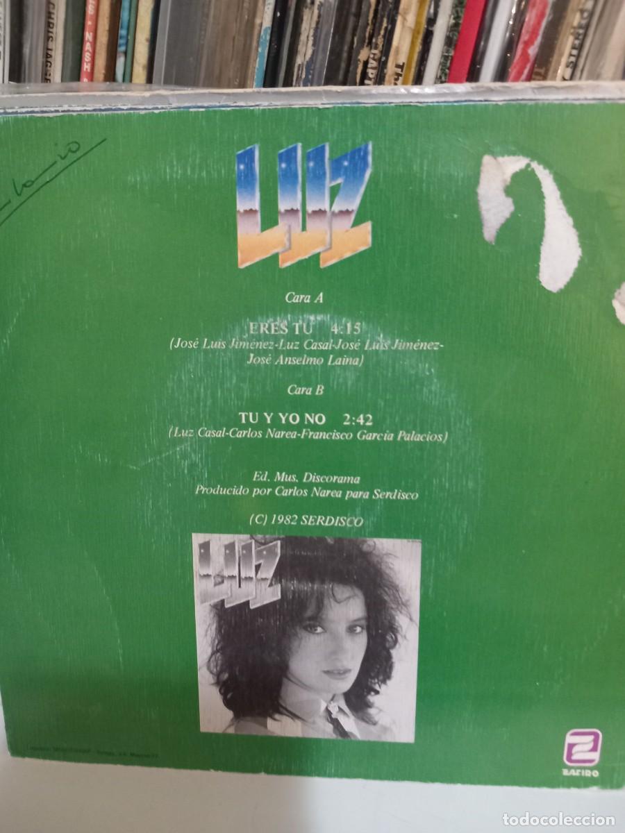 Discos de vinilo: LUZ CASAL - ERES TU - SIMPLE - Foto 2