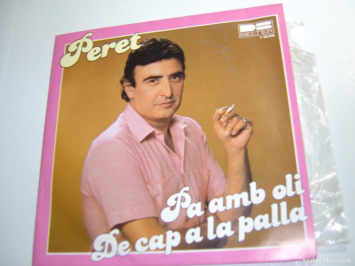 Discos de vinilo: single peret. pa amb oli. de cap a la palla. belter 1989 spain amb insert (seminou)