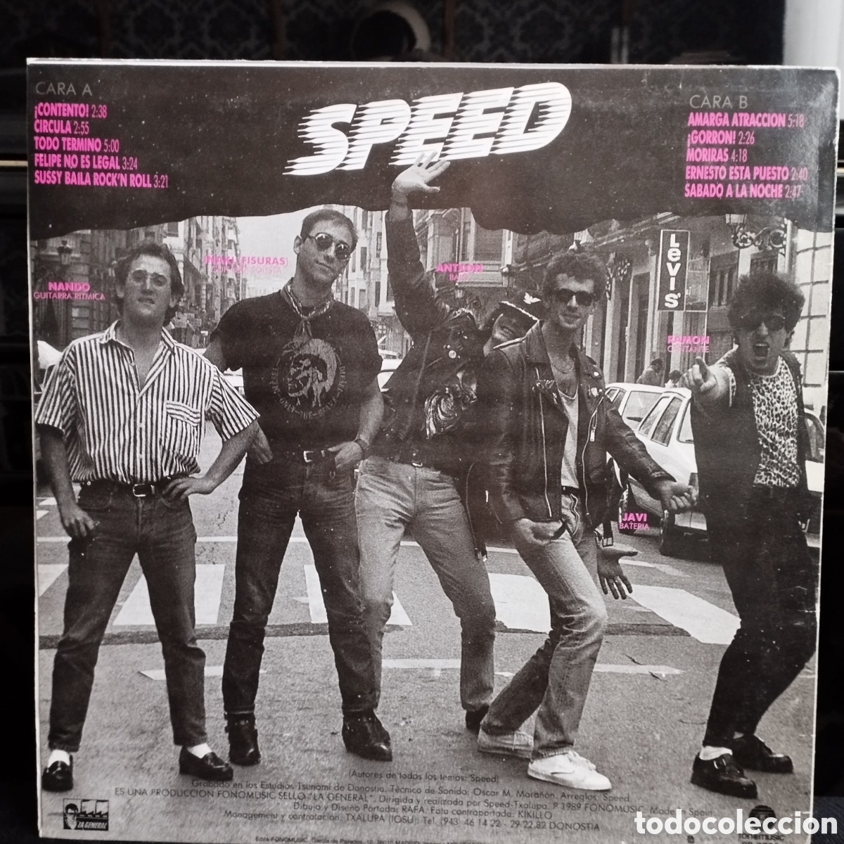 Discos de vinilo: Speed - Contento LP 1989 - Foto 2